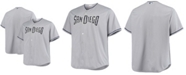 Majestic Men's Gray San Diego Padres Road Official Cool Base Jersey